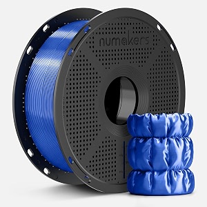 numakers silk pla 3d printer filament 175mm dimensional accuracy - 003 mm 1 kg spool 22 lbs compatible with most fdm printers deep blue