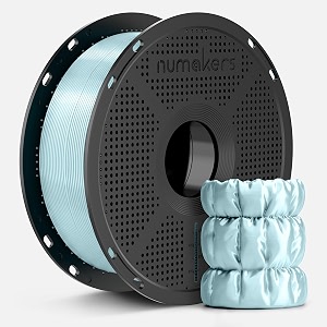 numakers silk pla 3d printer filament 175mm dimensional accuracy - 003 mm 1 kg spool 22 lbs compatible with most fdm printers blue