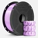 NUMAKERS Silk PLA 3D Printer Filament, 1.75mm, Dimensional Accuracy +/- 0.03 mm, 1 kg Spool (2.2 lbs), Compatible with Most FDM Printers (Lilac)