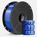 NUMAKERS Silk PLA 3D Printer Filament, 1.75mm, Dimensional Accuracy +/- 0.03 mm, 1 kg Spool (2.2 lbs), Compatible with Most FDM Printers (Deep Blue)
