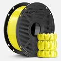NUMAKERS Silk PLA 3D Printer Filament, 1.75mm, Dimensional Accuracy +/- 0.03 mm, 1 kg Spool (2.2 lbs), Compatible with Most FDM Printers (Yellow)