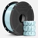 NUMAKERS Silk PLA 3D Printer Filament, 1.75mm, Dimensional Accuracy +/- 0.03 mm, 1 kg Spool (2.2 lbs), Compatible with Most FDM Printers (Blue)