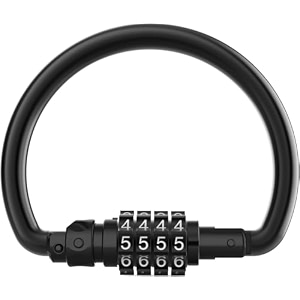 number combination lock heavy duty metal cycle lock black