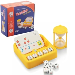 storio kid number perfect number flash cards game fun way of learning numbers and remembering math_skills for kids them - yellow