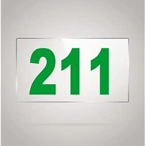 numberplate 211 room hotel hospital lodgeapartment flatdoor nocollege library rack numbers warehouseacrylic white board fixed with green color pvc waterproof sticker