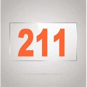 numberplate 211 room hotel hospital lodgeapartment flatdoor nocollege library rack numbers warehouseacrylic white board fixed with orange color pvc waterproof sticker