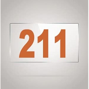 numberplate 211 room hotel hospital lodgeapartment flatdoor nocollege library rack numbers warehouseacrylic white board fixed with brown color pvc waterproof sticker