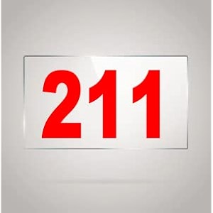 numberplate 211 room hotel hospital lodgeapartment flatdoor nocollege library rack numbers warehouseacrylic white board fixed with red color pvc waterproof sticker