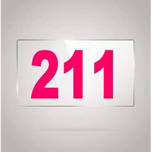 numberplate 211 room hotel hospital lodgeapartment flatdoor nocollege library rack numbers warehouseacrylic white board fixed with pink color pvc waterproof sticker