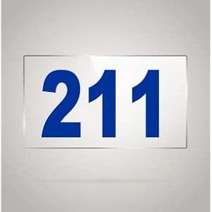 numberplate 211 room hotel hospital lodgeapartment flatdoor nocollege library rack numbers warehouseacrylic white board fixed with blue color pvc waterproof sticker