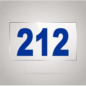 numberplate 212 room hotel hospital lodgeapartment flatdoor nocollege library rack numbers warehouseacrylic white board fixed with blue color pvc waterproof sticker