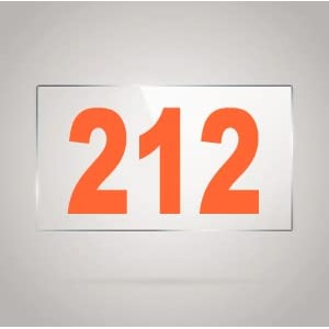 numberplate 212 room hotel hospital lodgeapartment flatdoor nocollege library rack numbers warehouseacrylic white board fixed with orange color pvc waterproof sticker