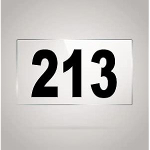 numberplate 213 room hotel hospital lodgeapartment flatdoor nocollege library rack numbers warehouseacrylic white board fixed with blackcolor pvc waterproof sticker