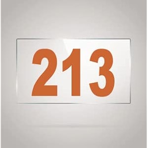 numberplate 213 room hotel hospital lodgeapartment flatdoor nocollege library rack numbers warehouseacrylic white board fixed with brown color pvc waterproof sticker