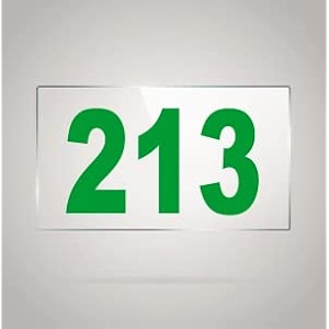 numberplate 213 room hotel hospital lodgeapartment flatdoor nocollege library rack numbers warehouseacrylic white board fixed with green color pvc waterproof sticker
