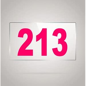 numberplate 213 room hotel hospital lodgeapartment flatdoor nocollege library rack numbers warehouseacrylic white board fixed with pink color pvc waterproof sticker