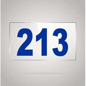 numberplate 213 room hotel hospital lodgeapartment flatdoor nocollege library rack numbers warehouseacrylic white board fixed with blue color pvc waterproof sticker