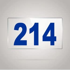 numberplate 214 room hotel hospital lodgeapartment flatdoor nocollege library rack numbers warehouseacrylic white board fixed with blue color pvc waterproof sticker