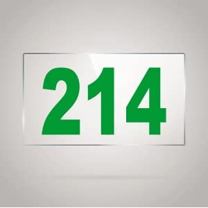 numberplate 214 room hotel hospital lodgeapartment flatdoor nocollege library rack numbers warehouseacrylic white board fixed with green color pvc waterproof sticker