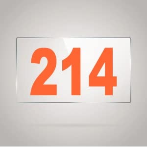 numberplate 214 room hotel hospital lodgeapartment flatdoor nocollege library rack numbers warehouseacrylic white board fixed with orange color pvc waterproof sticker