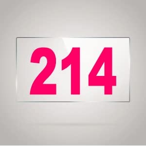 numberplate 214 room hotel hospital lodgeapartment flatdoor nocollege library rack numbers warehouseacrylic white board fixed with pink color pvc waterproof sticker