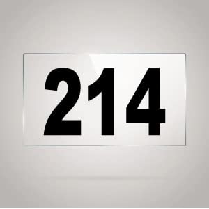 numberplate 214 room hotel hospital lodgeapartment flatdoor nocollege library rack numbers warehouseacrylic white board fixed with blackcolor pvc waterproof sticker