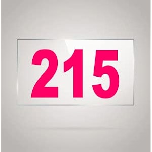 numberplate 215 room hotel hospital lodgeapartment flatdoor nocollege library rack numbers warehouseacrylic white board fixed with pink color pvc waterproof sticker