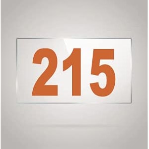 numberplate 215 room hotel hospital lodgeapartment flatdoor nocollege library rack numbers warehouseacrylic white board fixed with brown color pvc waterproof sticker