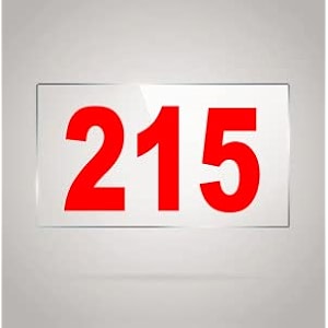 numberplate 215 room hotel hospital lodgeapartment flatdoor nocollege library rack numbers warehouseacrylic white board fixed with red color pvc waterproof sticker
