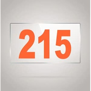 numberplate 215 room hotel hospital lodgeapartment flatdoor nocollege library rack numbers warehouseacrylic white board fixed with orange color pvc waterproof sticker