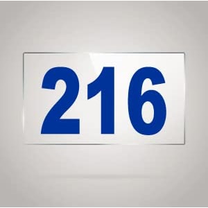 numberplate 216 room hotel hospital lodgeapartment flatdoor nocollege library rack numbers warehouseacrylic white board fixed with blue color pvc waterproof sticker