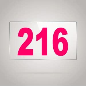 numberplate 216 room hotel hospital lodgeapartment flatdoor nocollege library rack numbers warehouseacrylic white board fixed with pink color pvc waterproof sticker