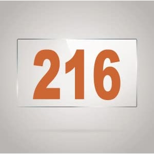 numberplate 216 room hotel hospital lodgeapartment flatdoor nocollege library rack numbers warehouseacrylic white board fixed with brown color pvc waterproof sticker