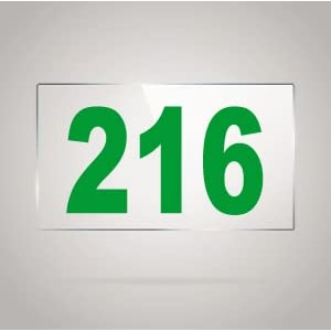 numberplate 216 room hotel hospital lodgeapartment flatdoor nocollege library rack numbers warehouseacrylic white board fixed with green color pvc waterproof sticker