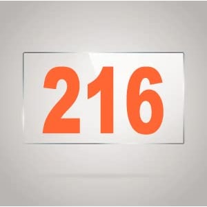 numberplate 216 room hotel hospital lodgeapartment flatdoor nocollege library rack numbers warehouseacrylic white board fixed with orange color pvc waterproof sticker