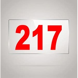 numberplate 217 room hotel hospital lodgeapartment flatdoor nocollege library rack numbers warehouseacrylic white board fixed with red color pvc waterproof sticker