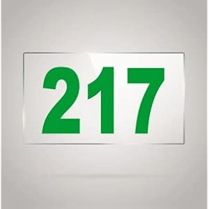 numberplate 217 room hotel hospital lodgeapartment flatdoor nocollege library rack numbers warehouseacrylic white board fixed with green color pvc waterproof sticker