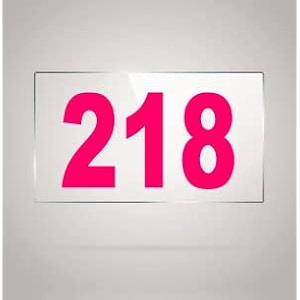 numberplate 218 room hotel hospital lodgeapartment flatdoor nocollege library rack numbers warehouseacrylic white board fixed with pink color pvc waterproof sticker