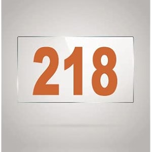 numberplate 218 room hotel hospital lodgeapartment flatdoor nocollege library rack numbers warehouseacrylic white board fixed with brown color pvc waterproof sticker
