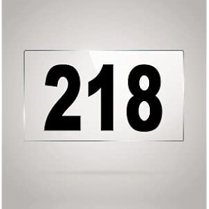 numberplate 218 room hotel hospital lodgeapartment flatdoor nocollege library rack numbers warehouseacrylic white board fixed with blackcolor pvc waterproof sticker
