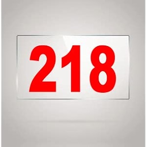 numberplate 218 room hotel hospital lodgeapartment flatdoor nocollege library rack numbers warehouseacrylic white board fixed with red color pvc waterproof sticker