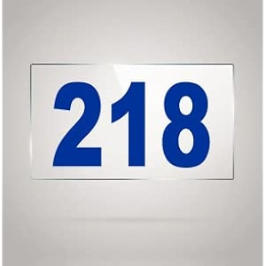 numberplate 218 room hotel hospital lodgeapartment flatdoor nocollege library rack numbers warehouseacrylic white board fixed with blue color pvc waterproof sticker