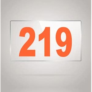numberplate 219 room hotel hospital lodgeapartment flatdoor nocollege library rack numbers warehouseacrylic white board fixed with orange color pvc waterproof sticker