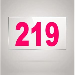numberplate 219 room hotel hospital lodgeapartment flatdoor nocollege library rack numbers warehouseacrylic white board fixed with pink color pvc waterproof sticker