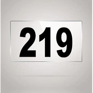 numberplate 219 room hotel hospital lodgeapartment flatdoor nocollege library rack numbers warehouseacrylic white board fixed with blackcolor pvc waterproof sticker