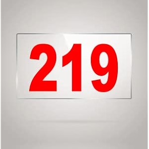 numberplate 219 room hotel hospital lodgeapartment flatdoor nocollege library rack numbers warehouseacrylic white board fixed with red color pvc waterproof sticker