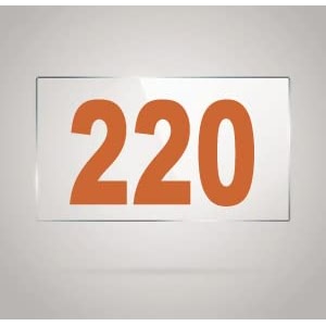 numberplate 220 room hotel hospital lodgeapartment flatdoor nocollege library rack numbers warehouseacrylic white board fixed with brown color pvc waterproof sticker
