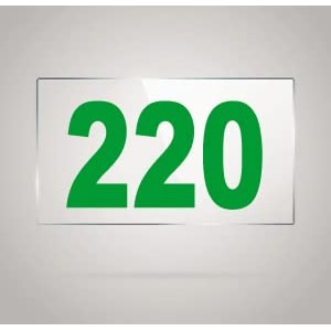 numberplate 220 room hotel hospital lodgeapartment flatdoor nocollege library rack numbers warehouseacrylic white board fixed with green color pvc waterproof sticker
