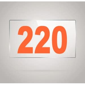 numberplate 220 room hotel hospital lodgeapartment flatdoor nocollege library rack numbers warehouseacrylic white board fixed with orange color pvc waterproof sticker