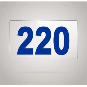 numberplate 220 room hotel hospital lodgeapartment flatdoor nocollege library rack numbers warehouseacrylic white board fixed with blue color pvc waterproof sticker